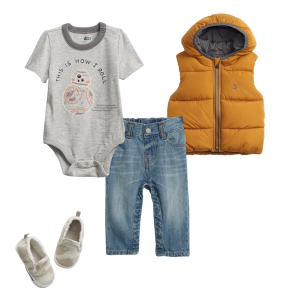 GAP unisex NWT | Baby Cold Control Max Puffer Zipper Vest | Hoodie | Onesie - Picture 8 of 9